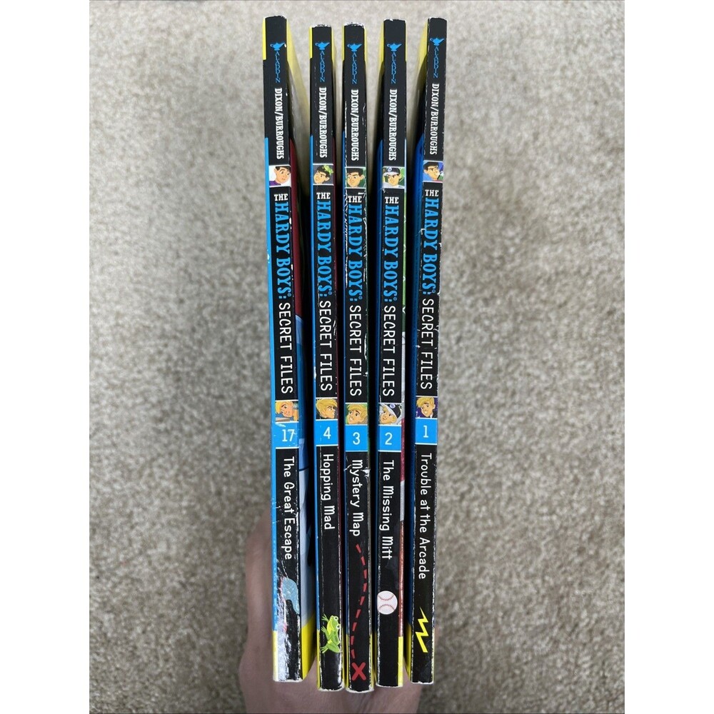 The Hardy Boys Secret Files #1, 2, 3 ,4 ,17 Paperback Books By Franklin W. Dixon